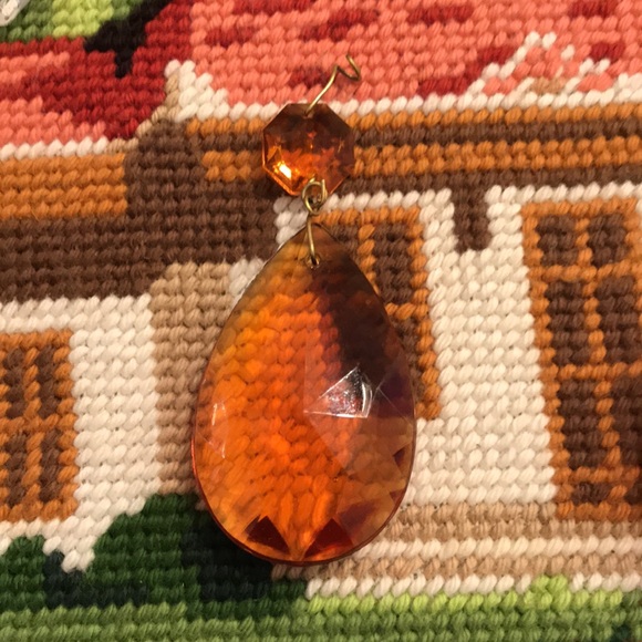 VINTAGE AMBER Crystals - Gorgeous - Picture 2 of 6